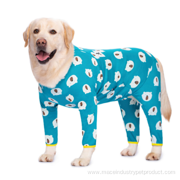 Pet Clothes Golden Labrador Fat Dogs Printed zipper